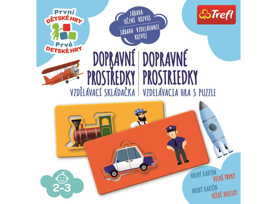 TREFL První dětské hry: Dopravní prostředky