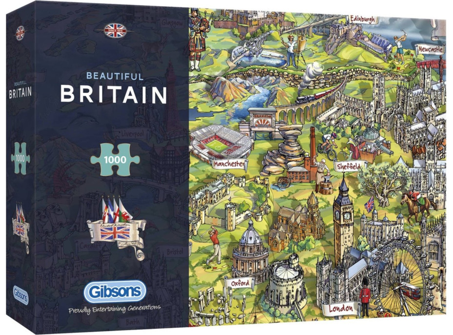 GIBSONS Puzzle Nádherná Británie 1000 dílků