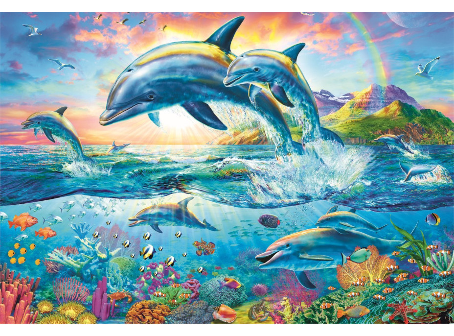 TREFL Puzzle Rodina delfínů 1500 dílků