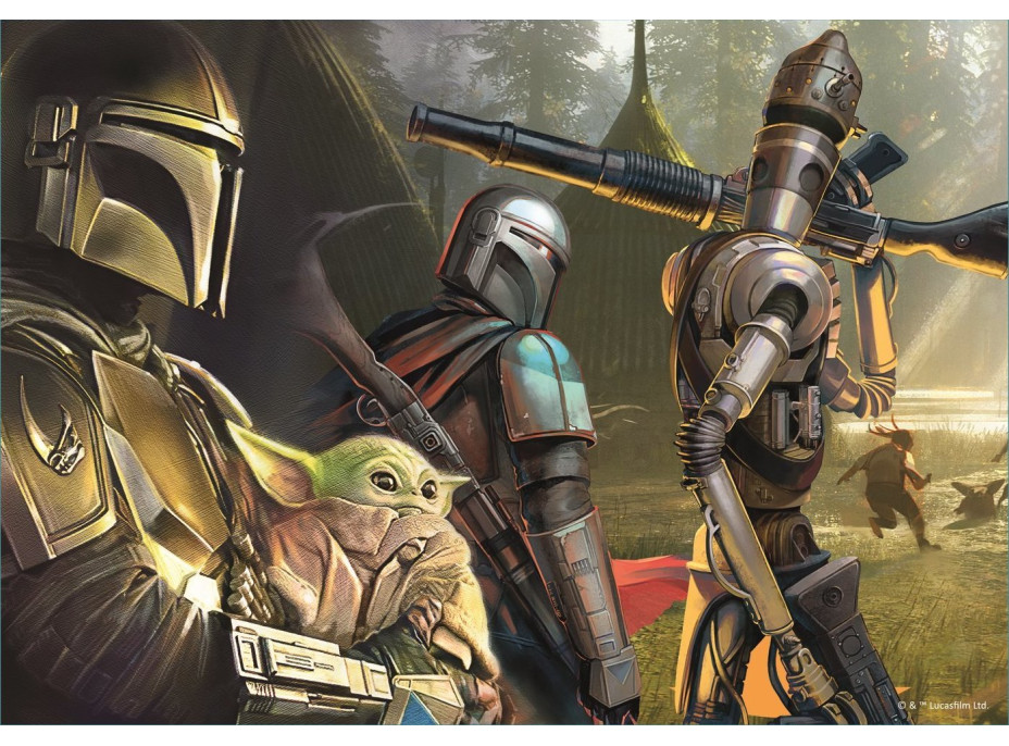 TREFL Puzzle Star Wars: Mandalorian 4v1 (35,48,54,70 dílků)