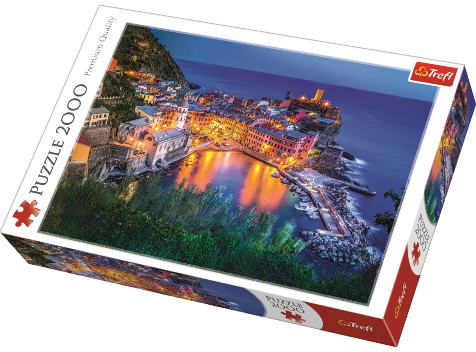 TREFL Puzzle Vernazza za soumraku, Itálie 2000 dílků