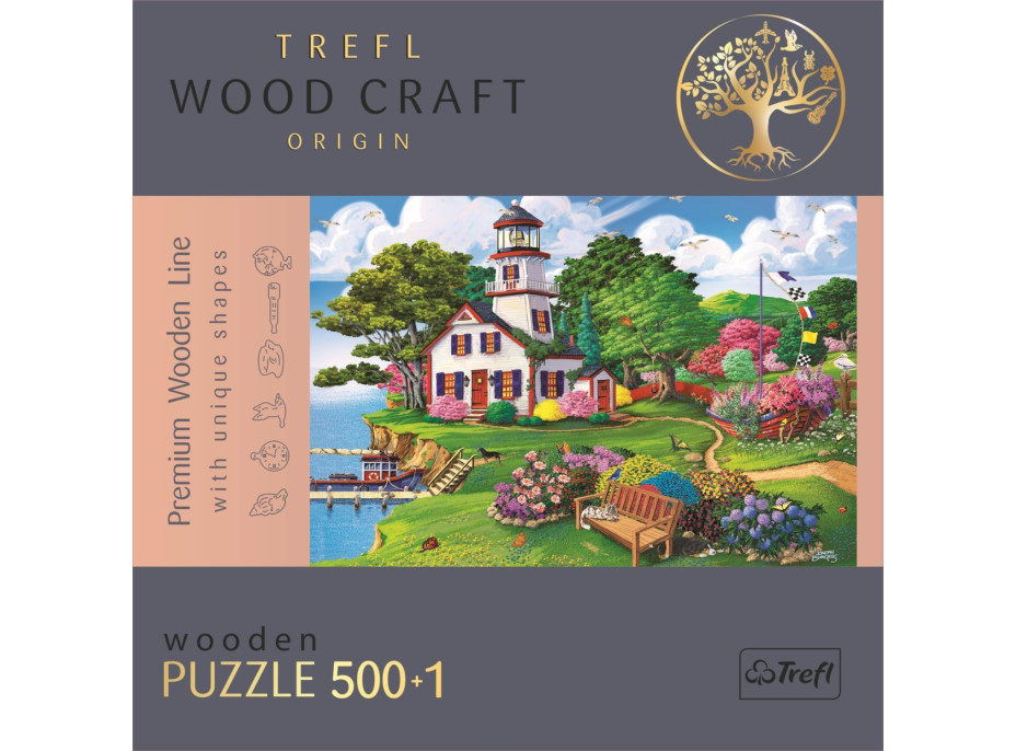 TREFL Wood Craft Origin puzzle Letní útočiště 501 dílků