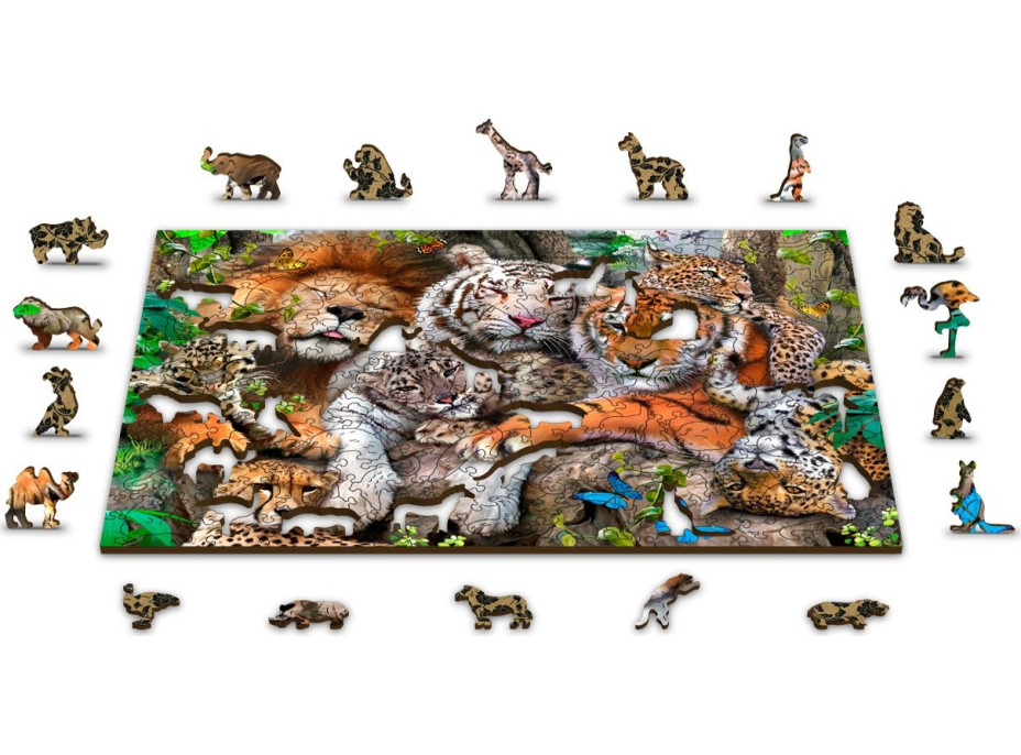 WOODEN CITY Dřevěné puzzle Čas na šlofíka 2v1, 300 dílků EKO