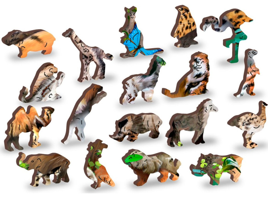 WOODEN CITY Dřevěné puzzle Čas na šlofíka 2v1, 300 dílků EKO