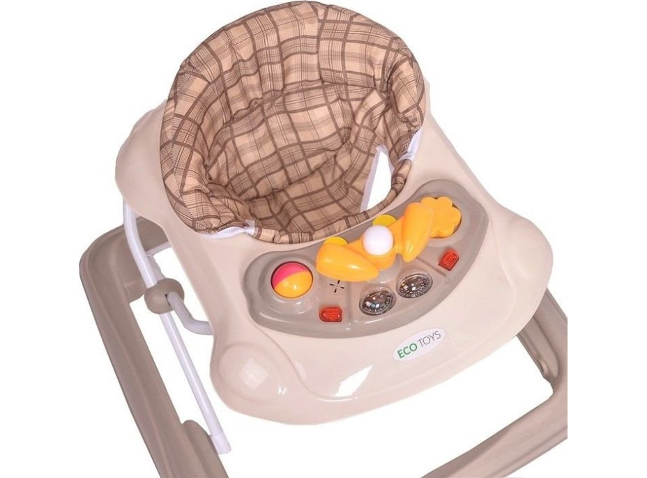 ECOTOYS Chodítko interaktivní béžové