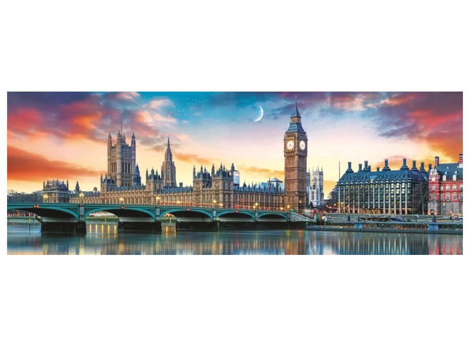 TREFL Panoramatické puzzle Big Ben a Westminsterský palác, Londýn 500 dílků