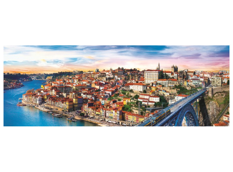 TREFL Panoramatické puzzle Porto, Portugalsko 500 dílků