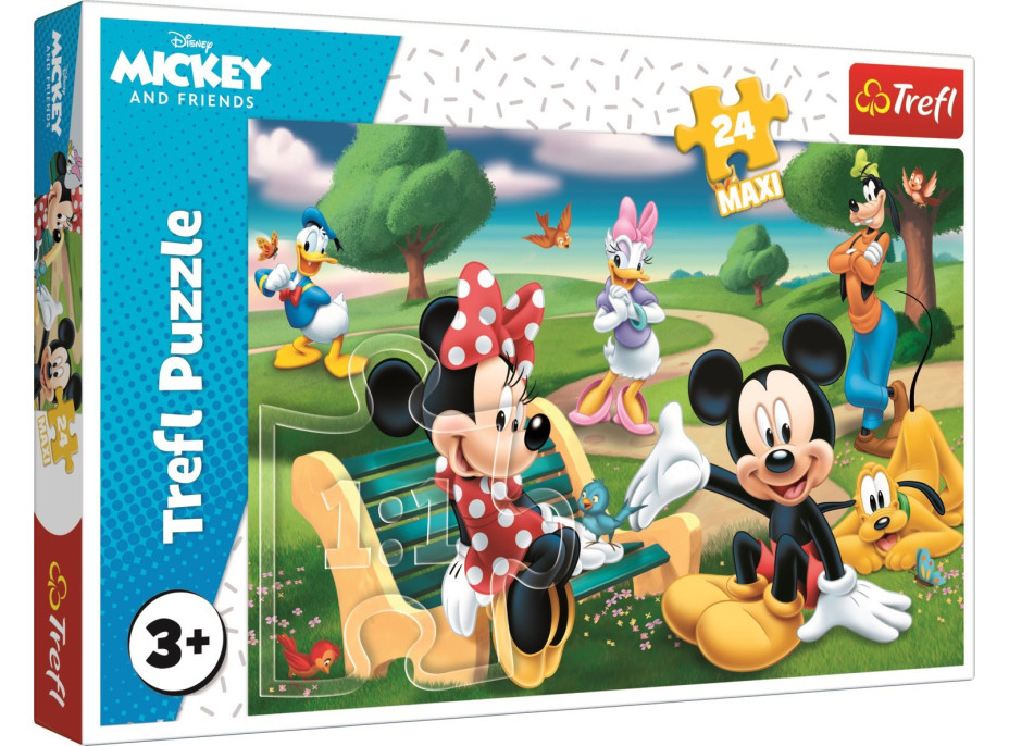 TREFL Puzzle Mickey Mouse: Mezi přáteli MAXI 24 dílků