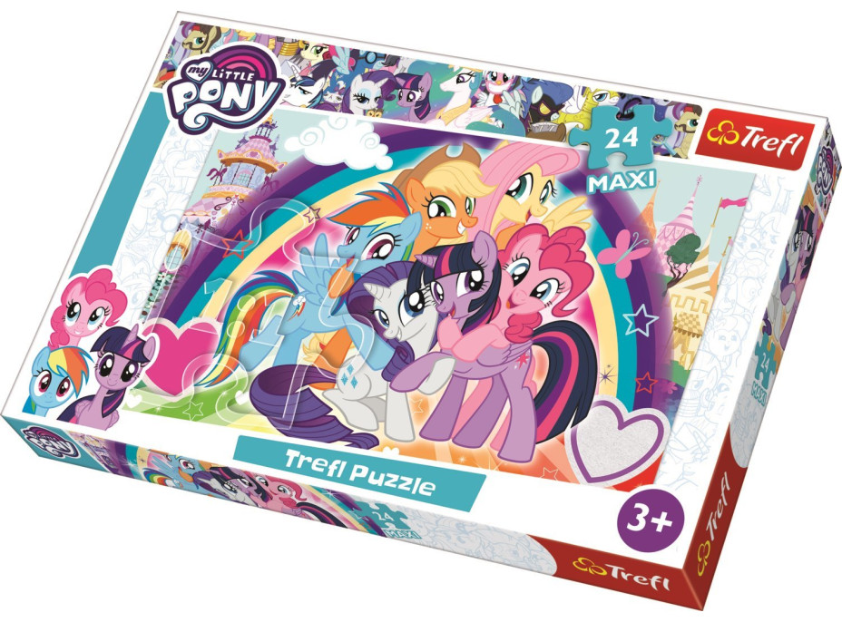 TREFL Puzzle My Little Pony: Šťastní poníci MAXI 24 dílků