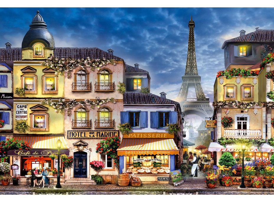 WOODEN CITY Dřevěné puzzle Snídaně v Paříži 2v1, 300 dílků EKO