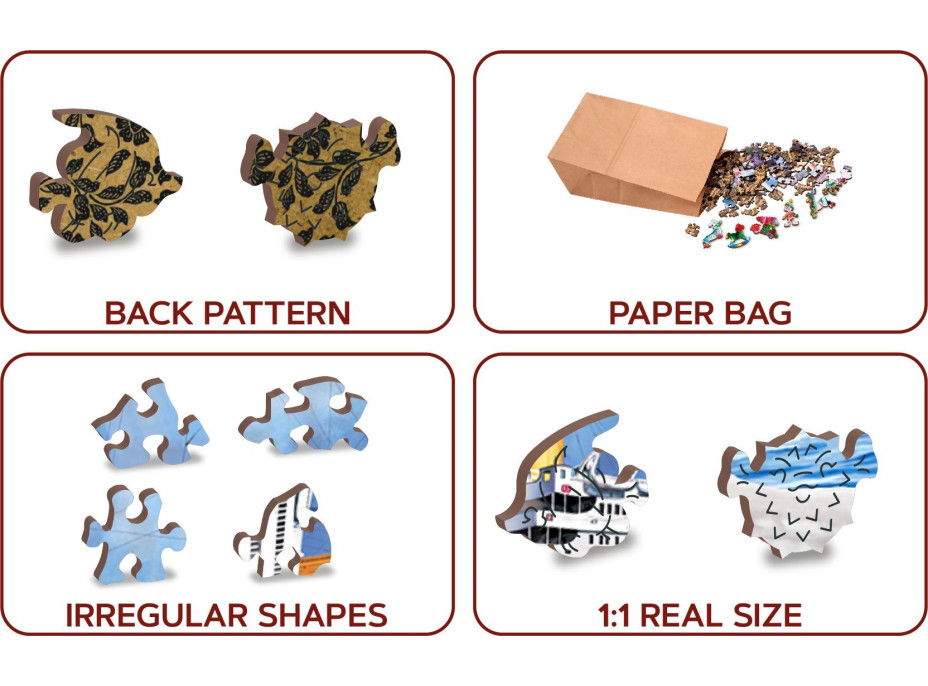 WOODEN CITY Dřevěné puzzle Titanic 2v1, 505 dílků EKO