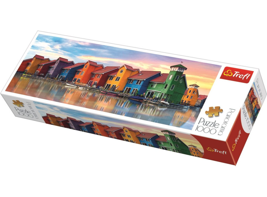 TREFL Panoramatické puzzle Groningen, Nizozemsko 1000 dílků