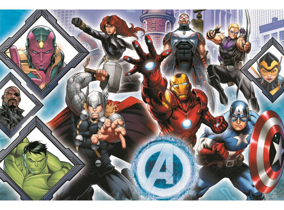 TREFL Puzzle Super Shape XL Avengers 104 dílků