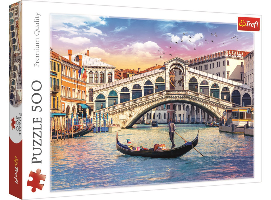 TREFL Puzzle Most Rialto, Benátky 500 dílků