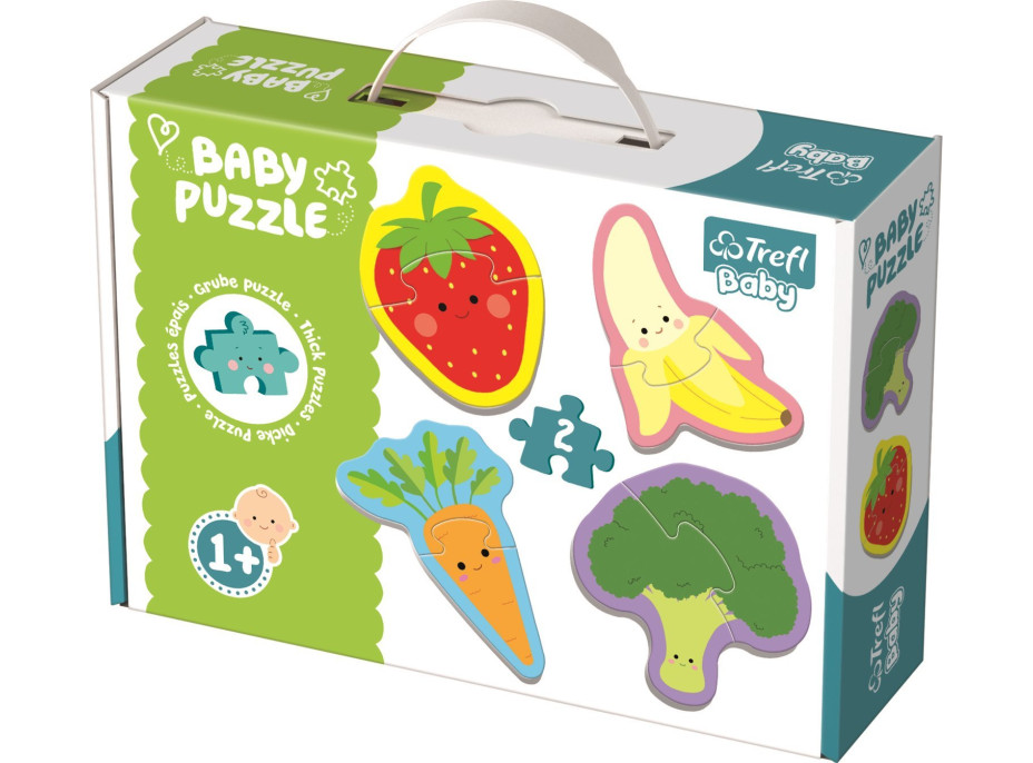 TREFL Baby puzzle Ovoce a zelenina 4x2 dílky