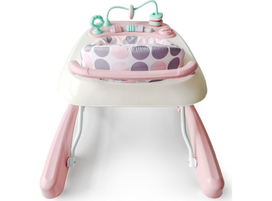 ECOTOYS Chodítko interaktivní růžovobílé