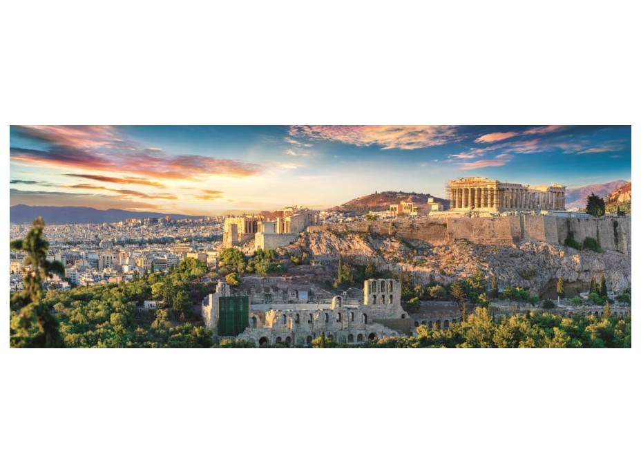 TREFL Panoramatické puzzle Akropolis, Athény 500 dílků