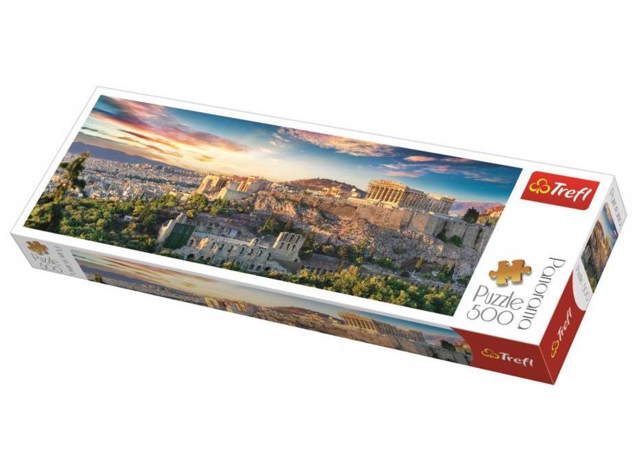 TREFL Panoramatické puzzle Akropolis, Athény 500 dílků