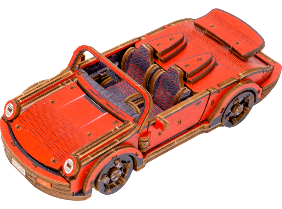 WOODEN CITY 3D puzzle Sportovní auto Limitovaná edice 194 dílů