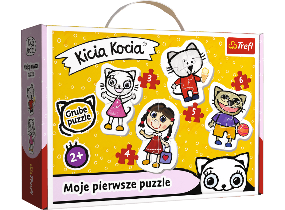 TREFL Baby puzzle Kicia Kocia 4v1 (3,4,5,6 dílků)