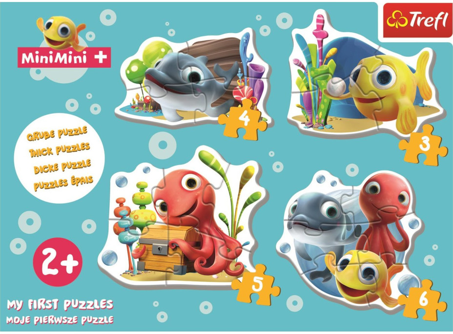 TREFL Baby puzzle Rybka MiniMini 4v1 (3,4,5,6 dílků)