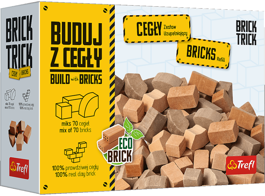 TREFL BRICK TRICK Náhradní balení cihel mix 70ks