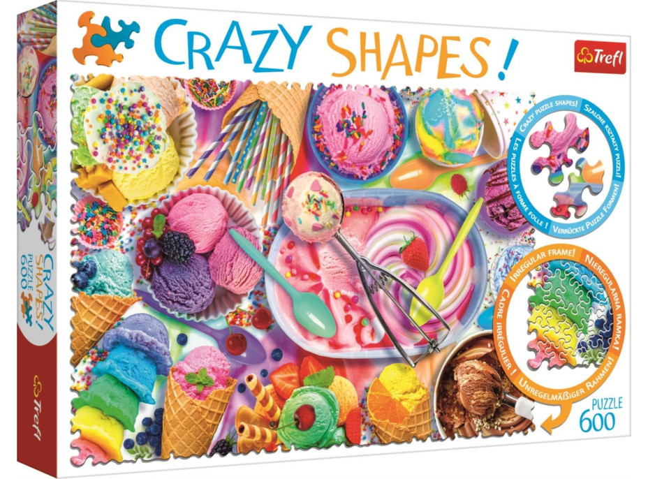 TREFL Crazy Shapes puzzle Sladké sny 600 dílků