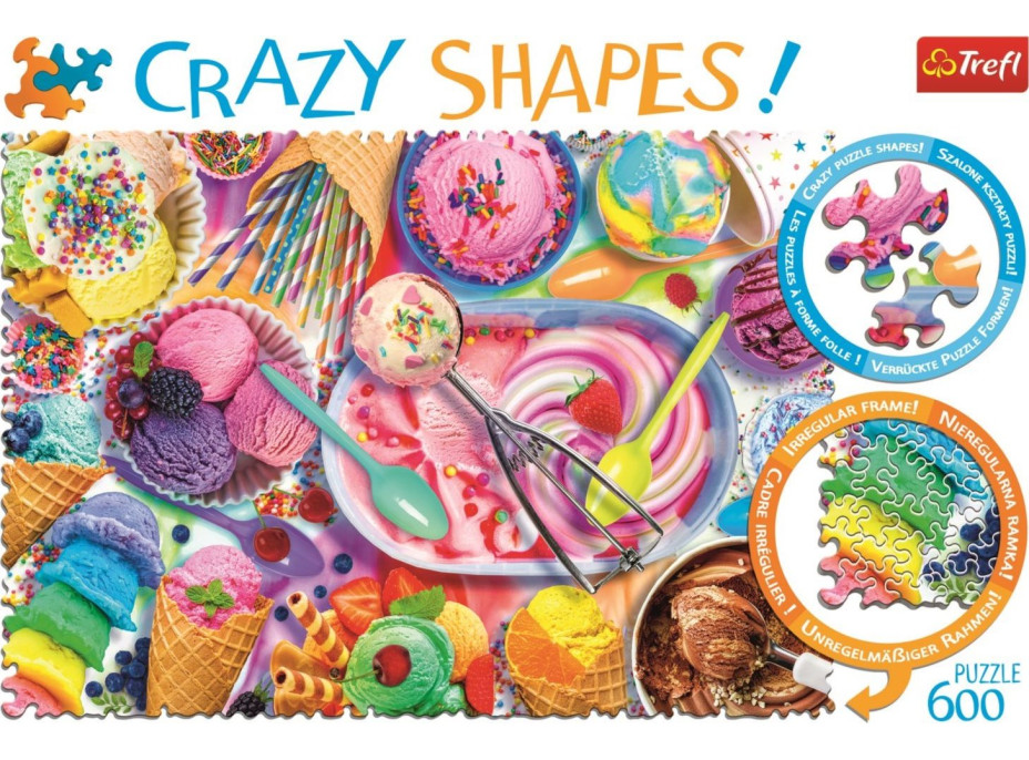 TREFL Crazy Shapes puzzle Sladké sny 600 dílků