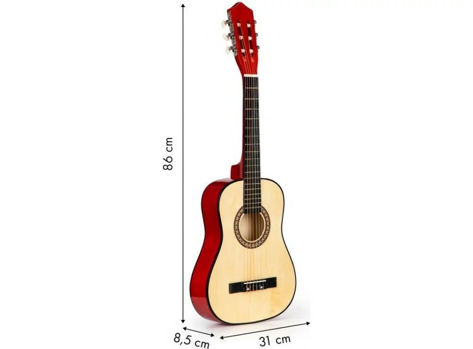 ECOTOYS Dětská kytara velká 86 cm