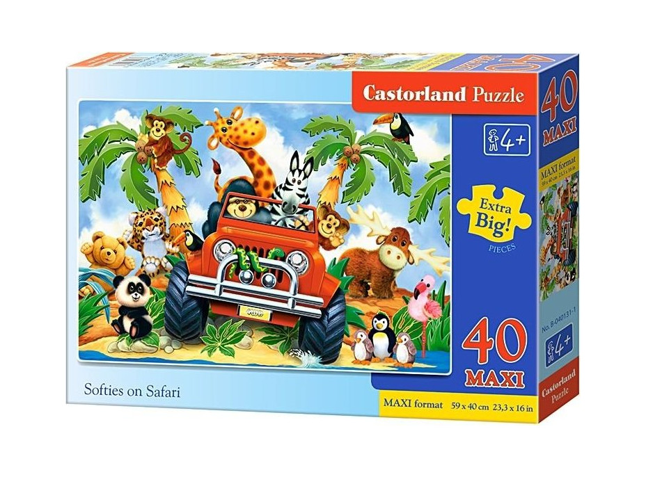 CASTORLAND Puzzle Dobráci na safari MAXI 40 dílků