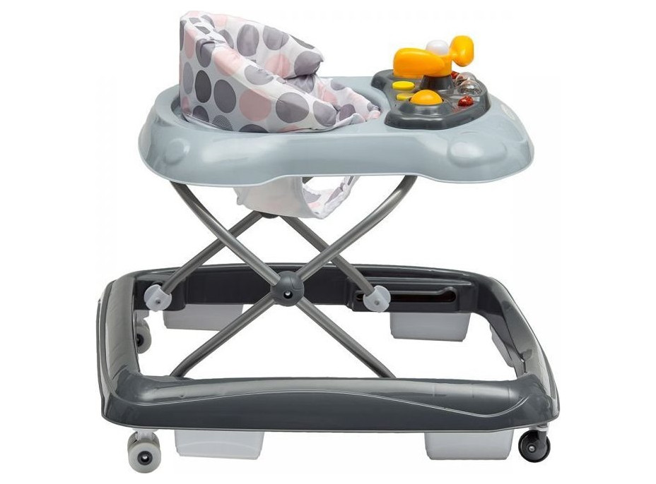 ECOTOYS Chodítko interaktivní růžovo šedé