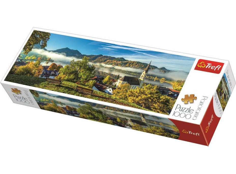 TREFL Panoramatické puzzle Jezero Schliersee, Německo 1000 dílků