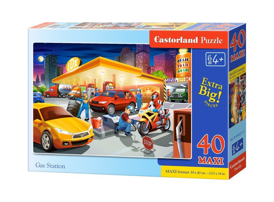 CASTORLAND Puzzle Čerpací stanice MAXI 40 dílků