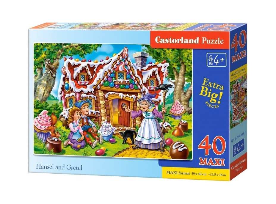 CASTORLAND Puzzle Jeníček a Mařenka MAXI 40 dílků