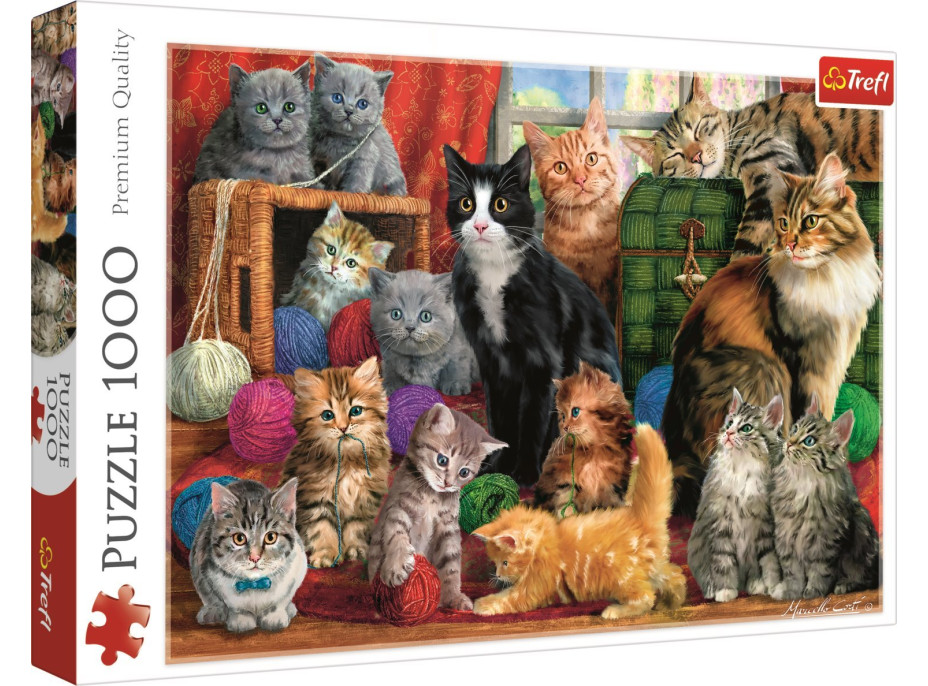 TREFL Puzzle Kočičí setkání 1000 dílků