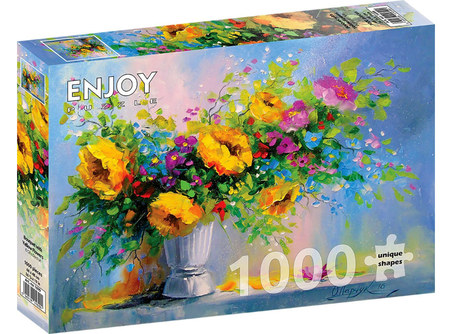 ENJOY Puzzle Kytice se žlutými květinami 1000 dílků