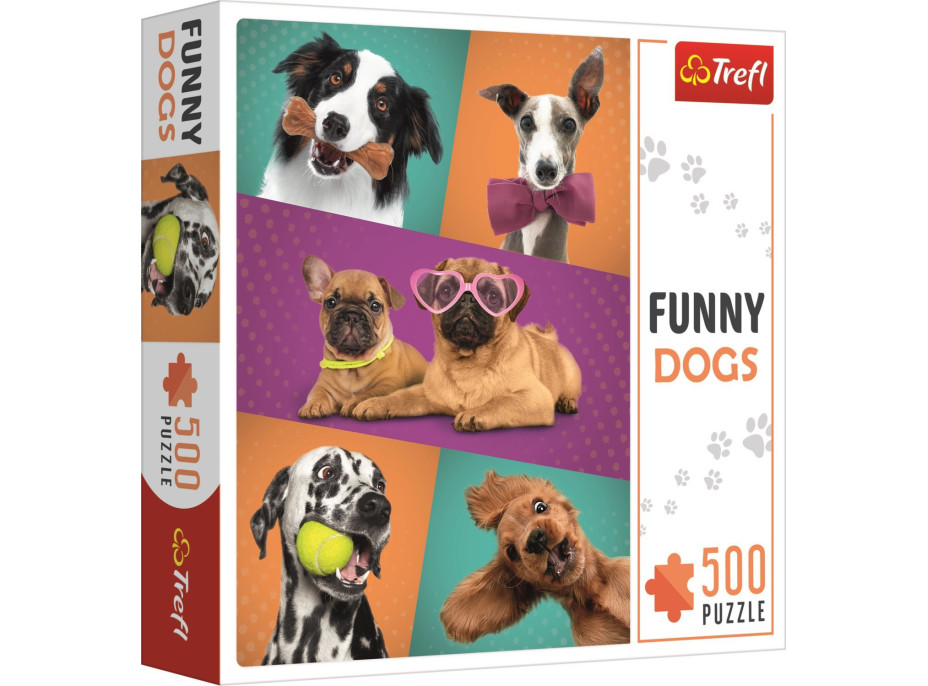 TREFL Puzzle Legrační psi 500 dílků