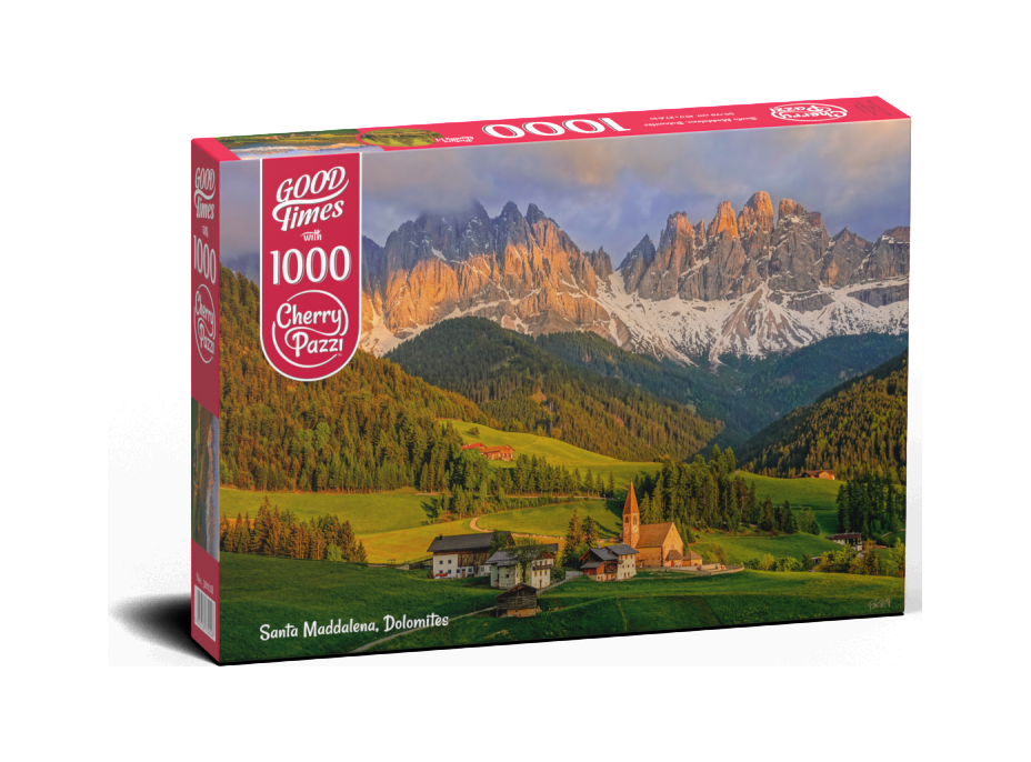 CHERRY PAZZI Puzzle Santa Maddalena, Dolomity 1000 dílků