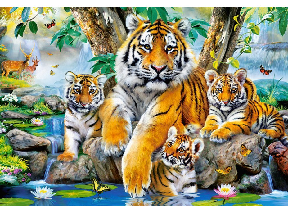 CASTORLAND Puzzle Tygři u řeky 1000 dílků