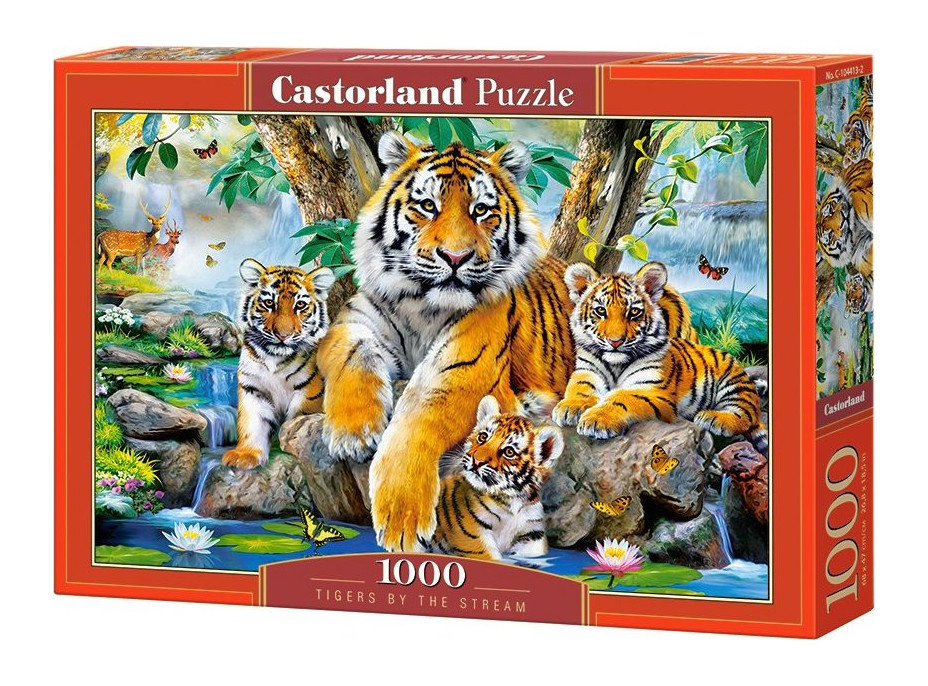 CASTORLAND Puzzle Tygři u řeky 1000 dílků