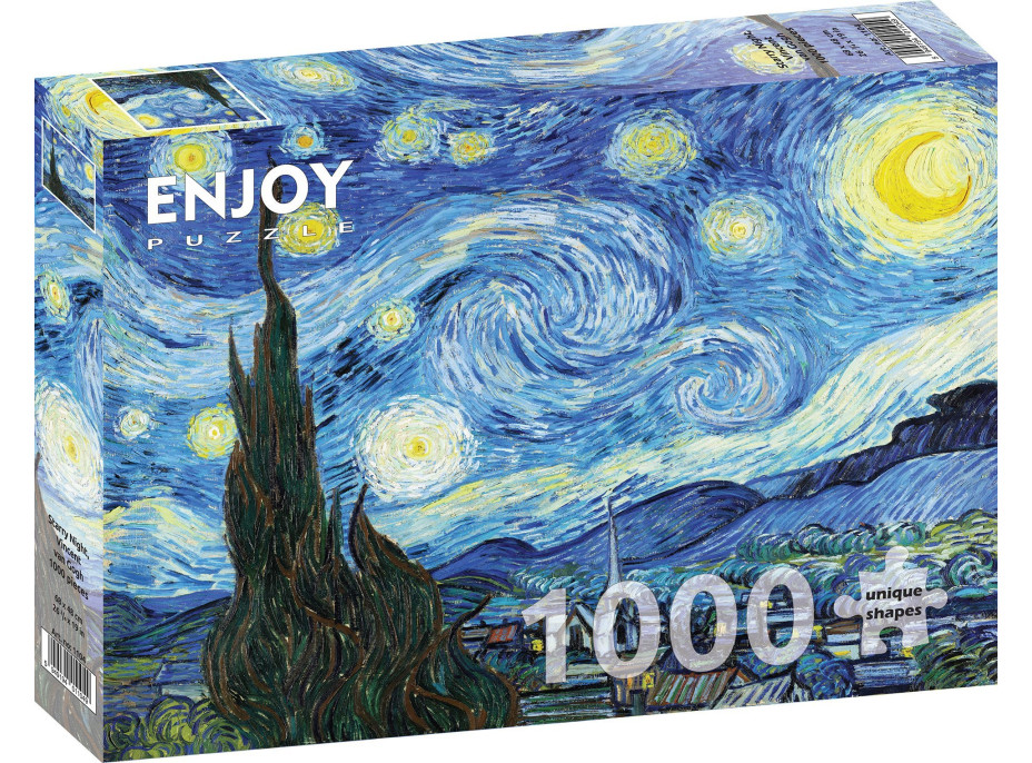 ENJOY Puzzle Vincent Van Gogh: Hvězdná noc 1000 dílků