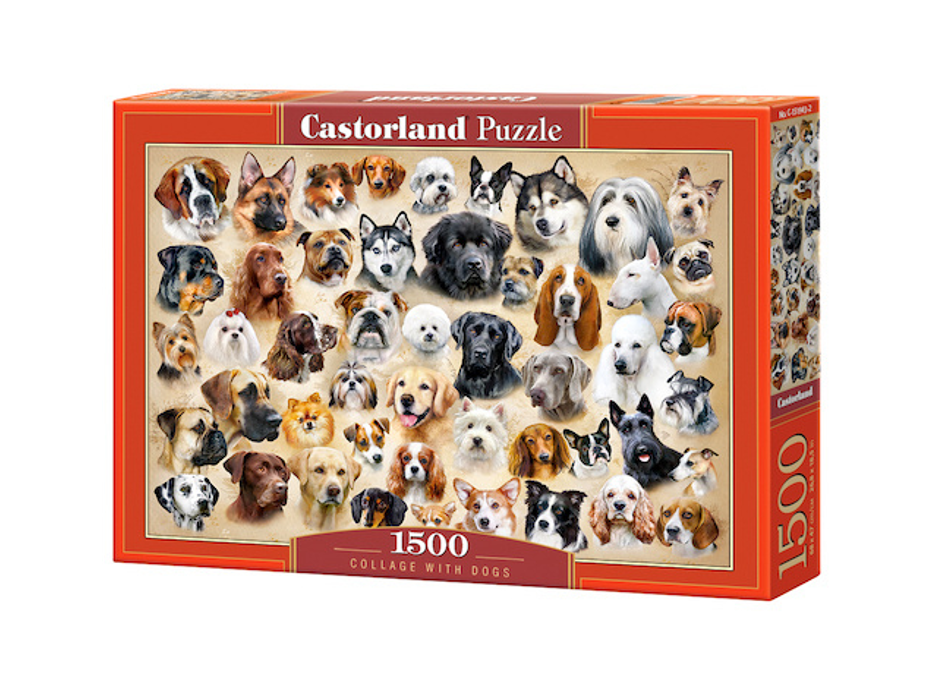 CASTORLAND Puzzle Psí koláž 1500 dílků