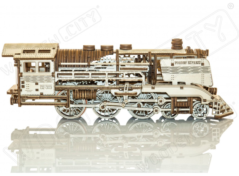 WOODEN CITY 3D puzzle Express s kolejemi 400 dílů