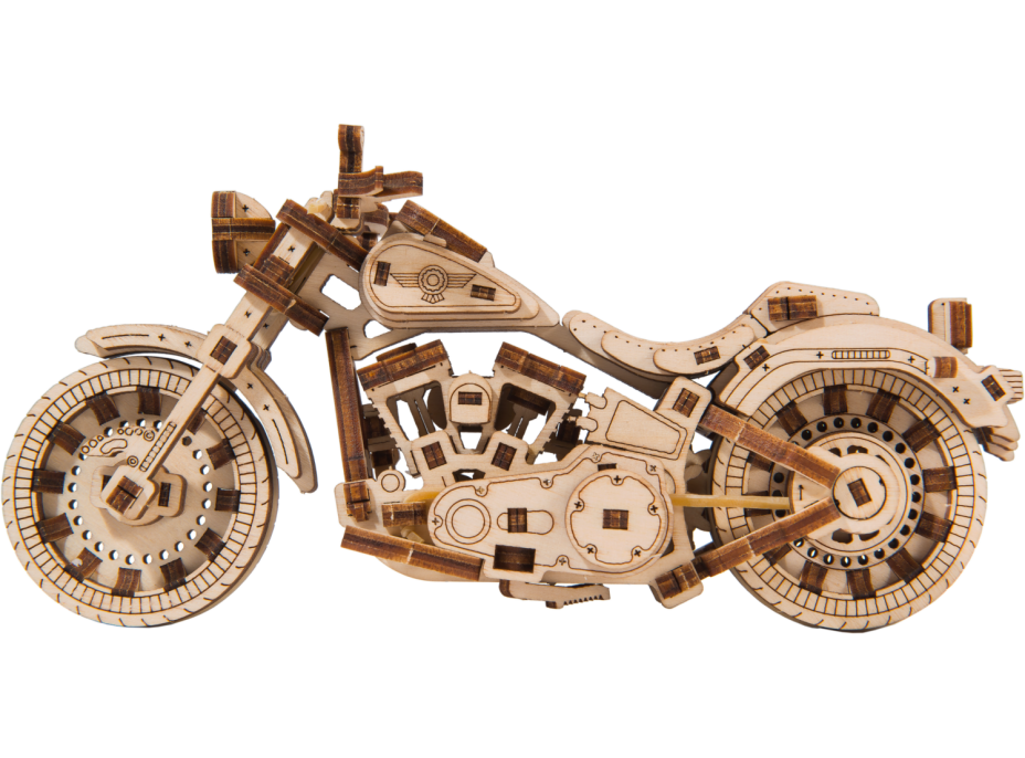 WOODEN CITY 3D puzzle Motocykl Cruiser V-Twin 168 dílů WOODEN CITY 3D puzzle Motocykl Cruiser V-Twin 168 dílů