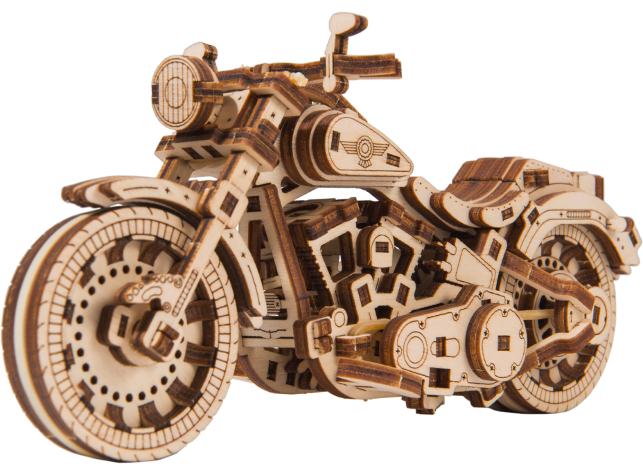 WOODEN CITY 3D puzzle Motocykl Cruiser V-Twin 168 dílů