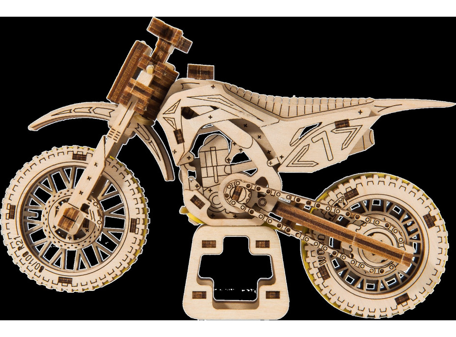 WOODEN CITY 3D puzzle Motorka MotoCross 88 dílů