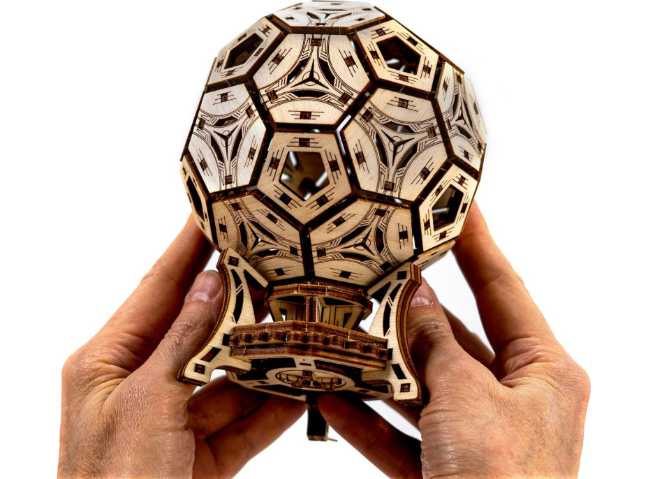 WOODEN CITY 3D puzzle Multifunkční organizér - Fotbalový míč 175 dílů