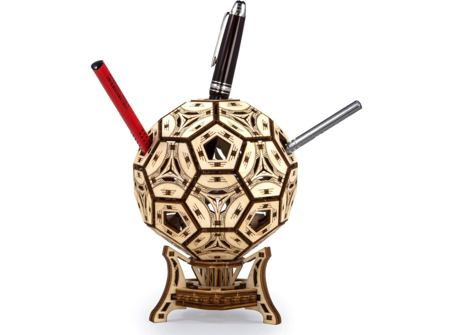 WOODEN CITY 3D puzzle Multifunkční organizér - Fotbalový míč 175 dílů