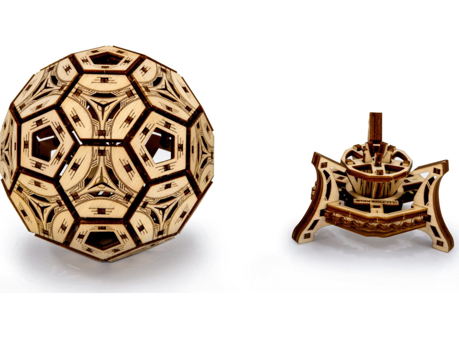 WOODEN CITY 3D puzzle Multifunkční organizér - Fotbalový míč 175 dílů