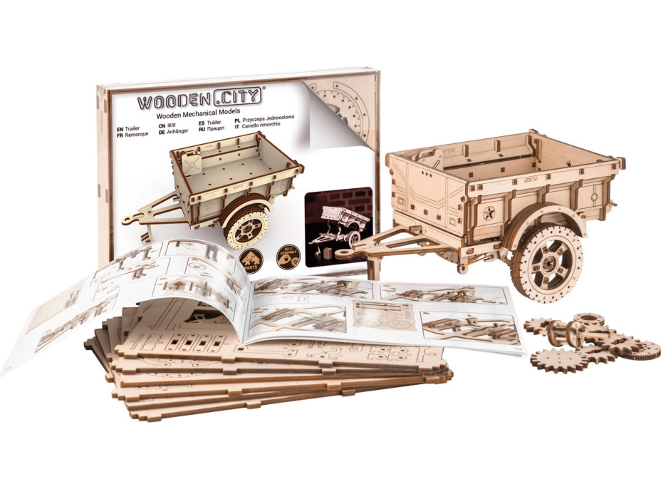 WOODEN CITY 3D puzzle Přívěs 119 dílů